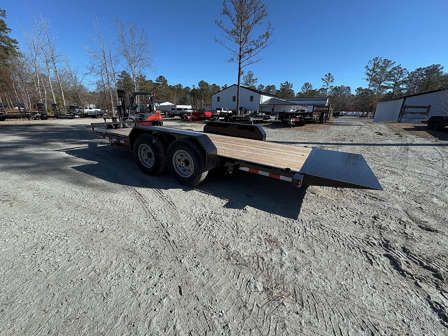 New 2025 Sure-Trac 7 x 18 Tilt Bed Equipment Trailer, 14K Tilt