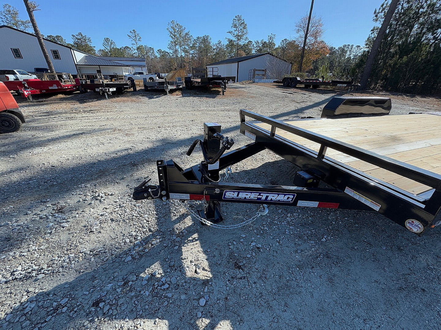 New 2025 Sure-Trac 7 x 18 Tilt Bed Equipment Trailer, 14K Tilt