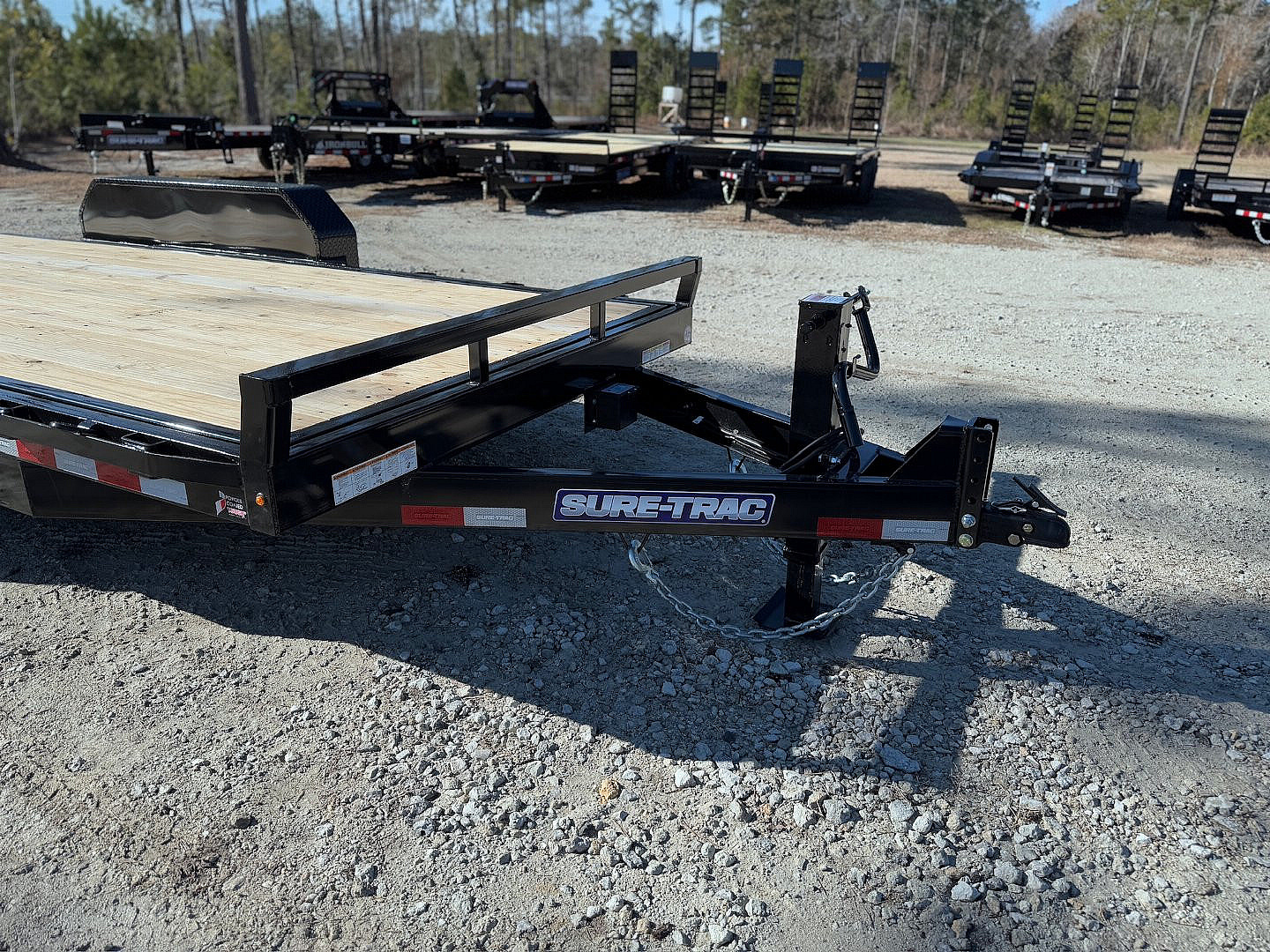 New 2025 Sure-Trac 7 x 18 Tilt Bed Equipment Trailer, 14K Tilt