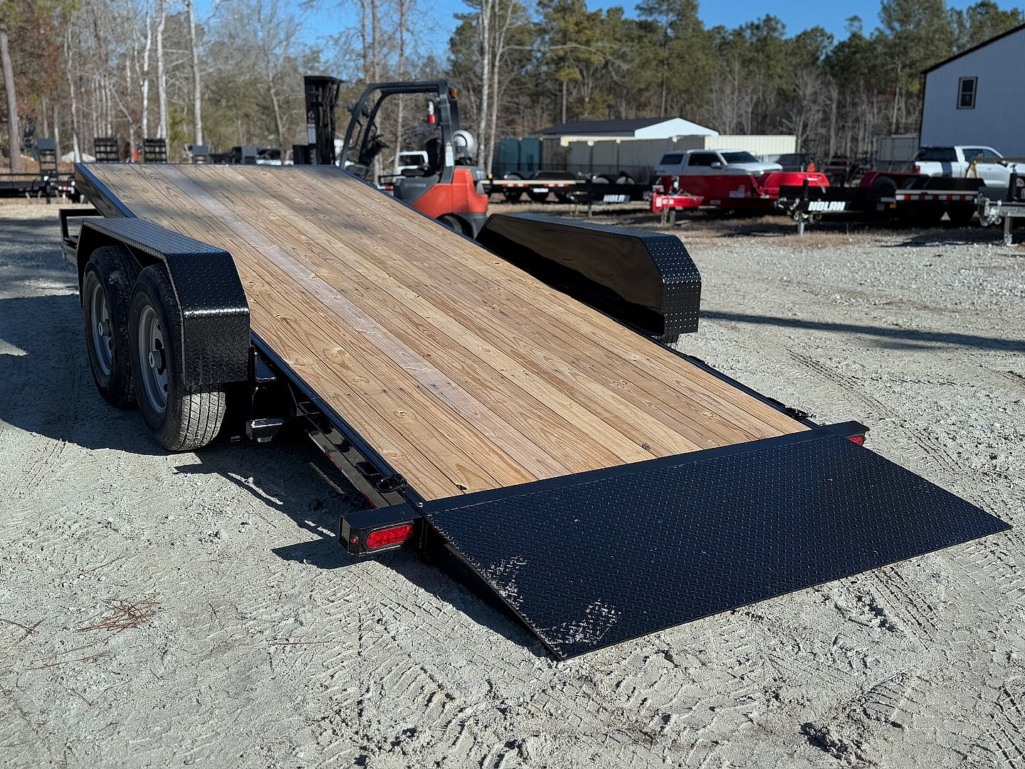 New 2025 Sure-Trac 7 x 18 Tilt Bed Equipment Trailer, 14K Tilt