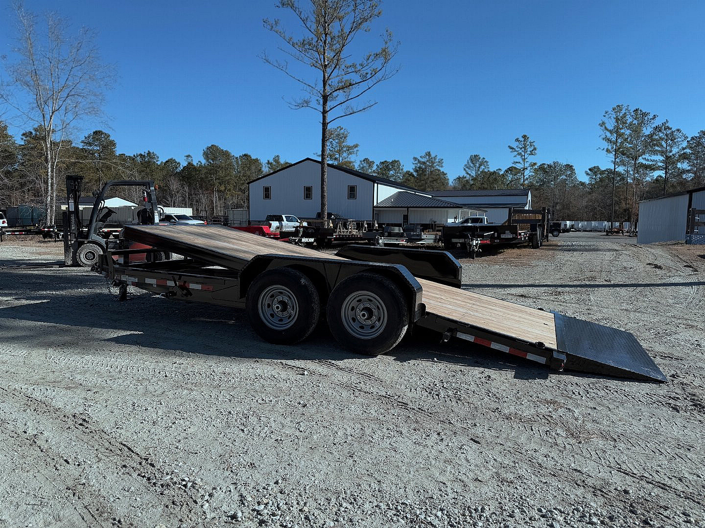 New 2025 Sure-Trac 7 x 18 Tilt Bed Equipment Trailer, 14K Tilt