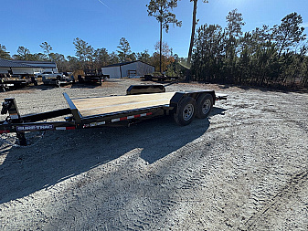 New 2025 Sure-Trac 7 x 18 Tilt Bed Equipment Trailer, 14K Tilt