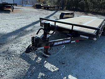 New 2025 Sure-Trac 7 x 18 Tilt Bed Equipment Trailer, 14K Tilt
