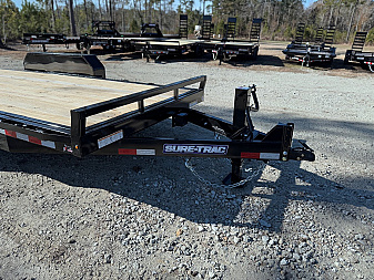 New 2025 Sure-Trac 7 x 18 Tilt Bed Equipment Trailer, 14K Tilt