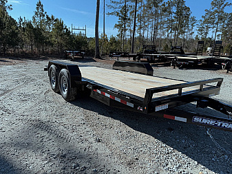 New 2025 Sure-Trac 7 x 18 Tilt Bed Equipment Trailer, 14K Tilt