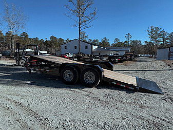 New 2025 Sure-Trac 7 x 18 Tilt Bed Equipment Trailer, 14K Tilt
