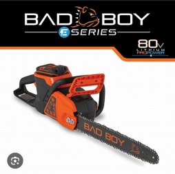 New 2025 Bad Boy 80v 18in Battery Chainsaw with 4AH Battery