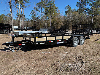 New 2025 Sure-Trac 7x18 10K Dual Axel Utility Trailer
