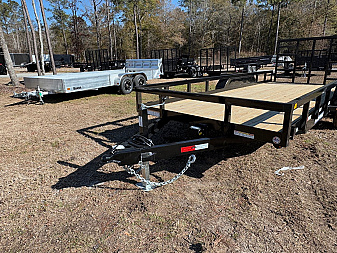 New 2025 Sure-Trac 7x18 10K Dual Axel Utility Trailer