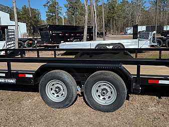 New 2025 Sure-Trac 7x18 10K Dual Axel Utility Trailer