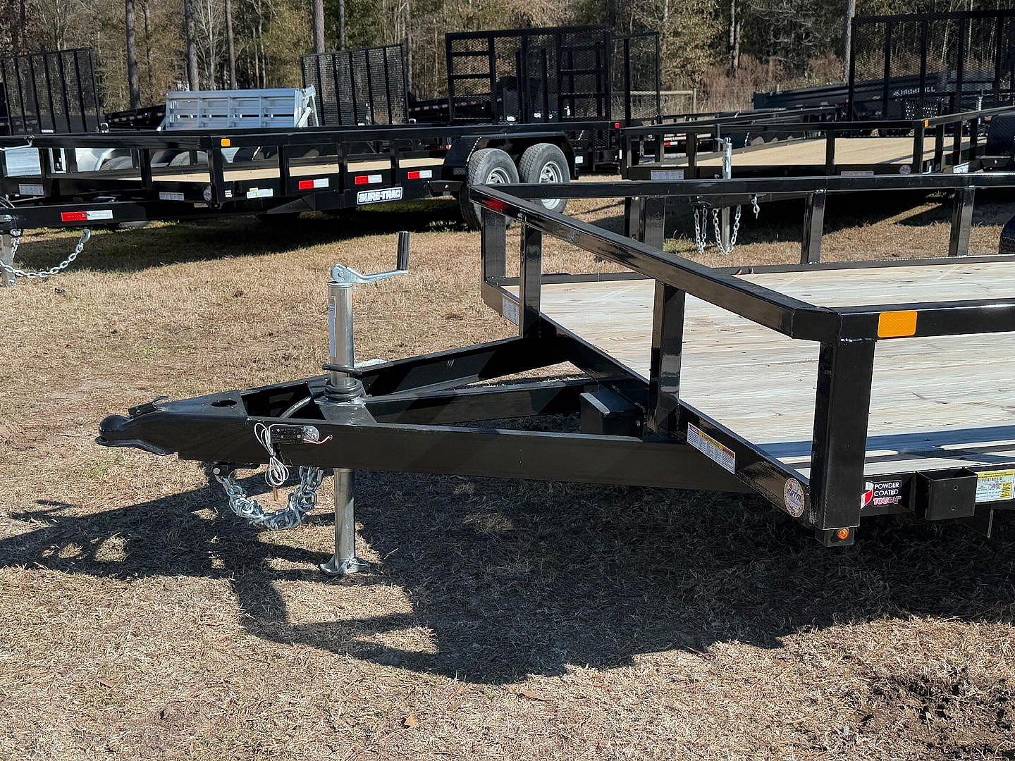 New 2024 Sure-Trac 7x16 7K Dual Axel Utility Trailer