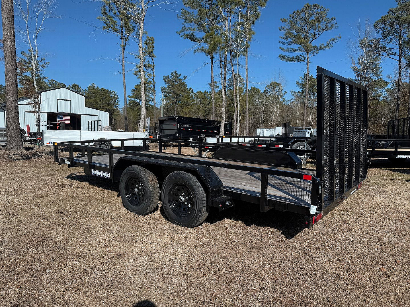 New 2024 Sure-Trac 7x16 7K Dual Axel Utility Trailer