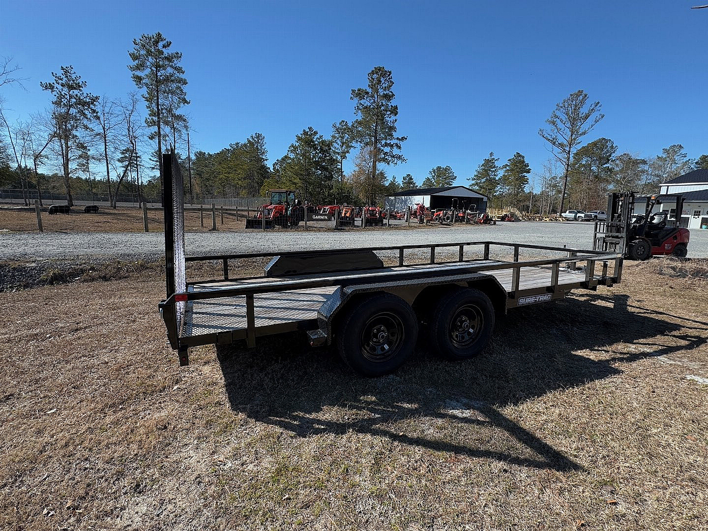 New 2024 Sure-Trac 7x16 7K Dual Axel Utility Trailer
