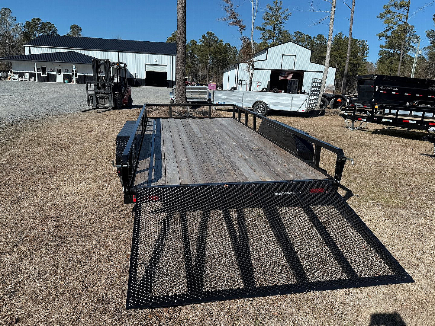 New 2024 Sure-Trac 7x16 7K Dual Axel Utility Trailer