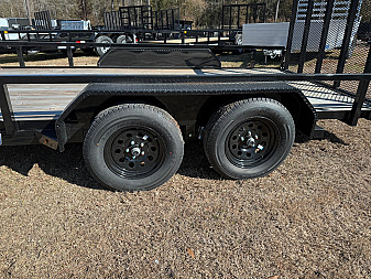 New 2024 Sure-Trac 7x16 7K Dual Axel Utility Trailer