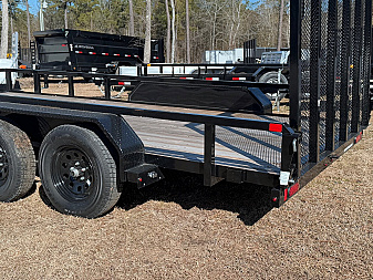 New 2024 Sure-Trac 7x16 7K Dual Axel Utility Trailer