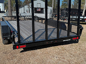 New 2024 Sure-Trac 7x16 7K Dual Axel Utility Trailer