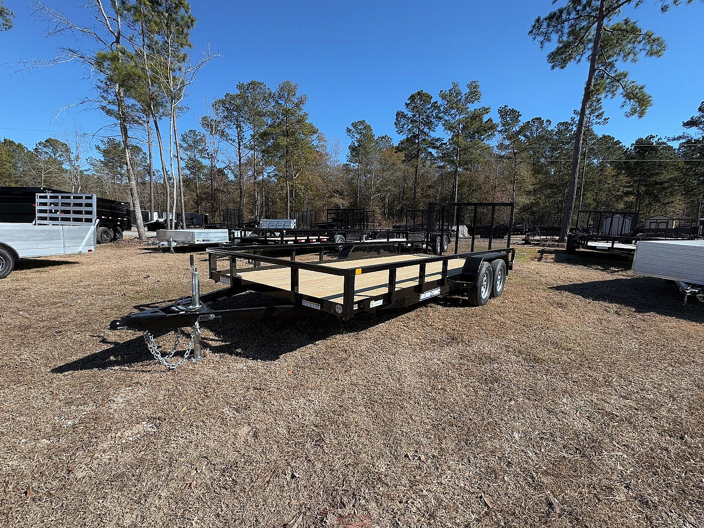 New 2025 Sure-Trac 7x18 7k Dual Axel Utility Trailer