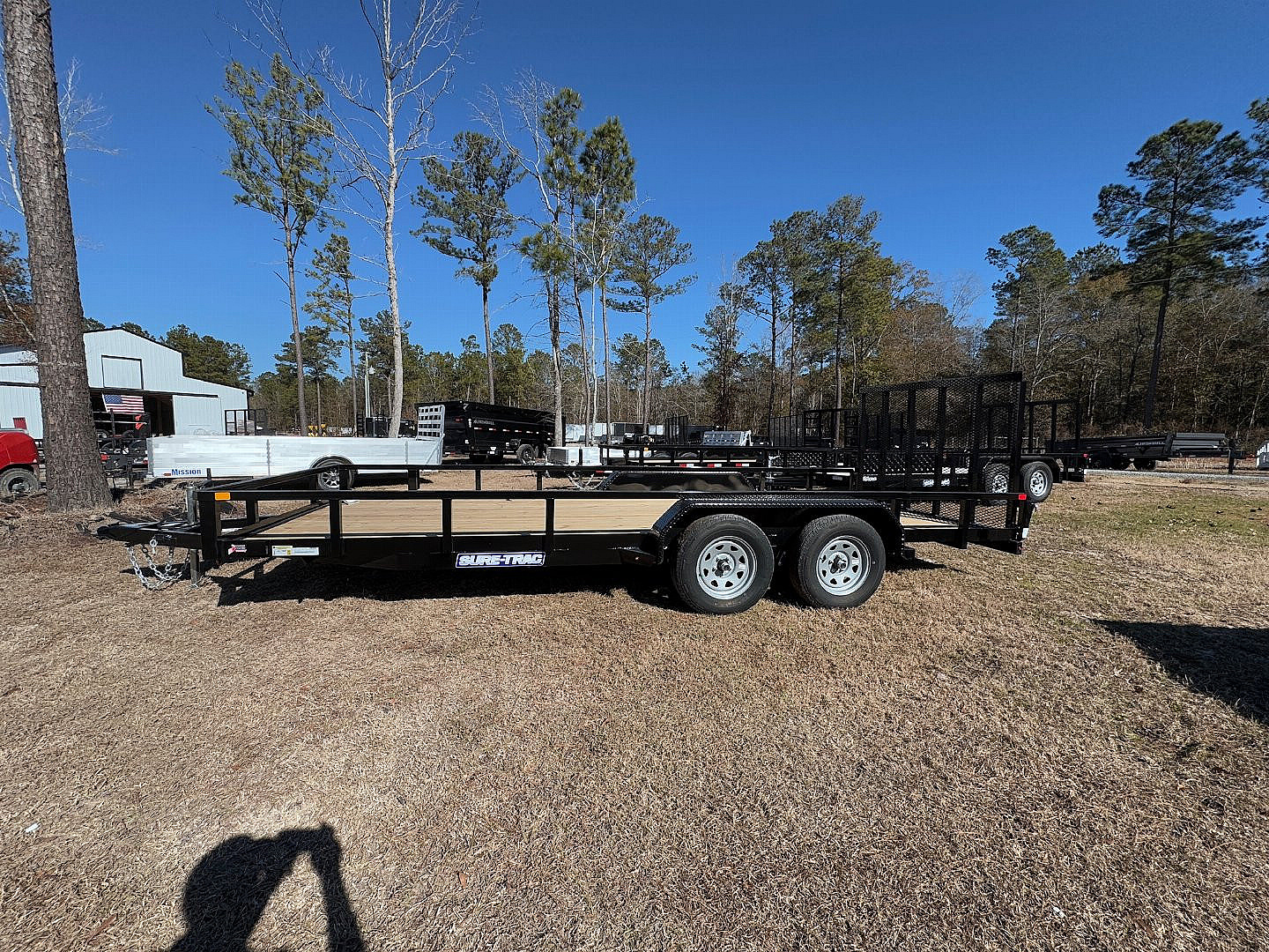 New 2025 Sure-Trac 7x18 7k Dual Axel Utility Trailer