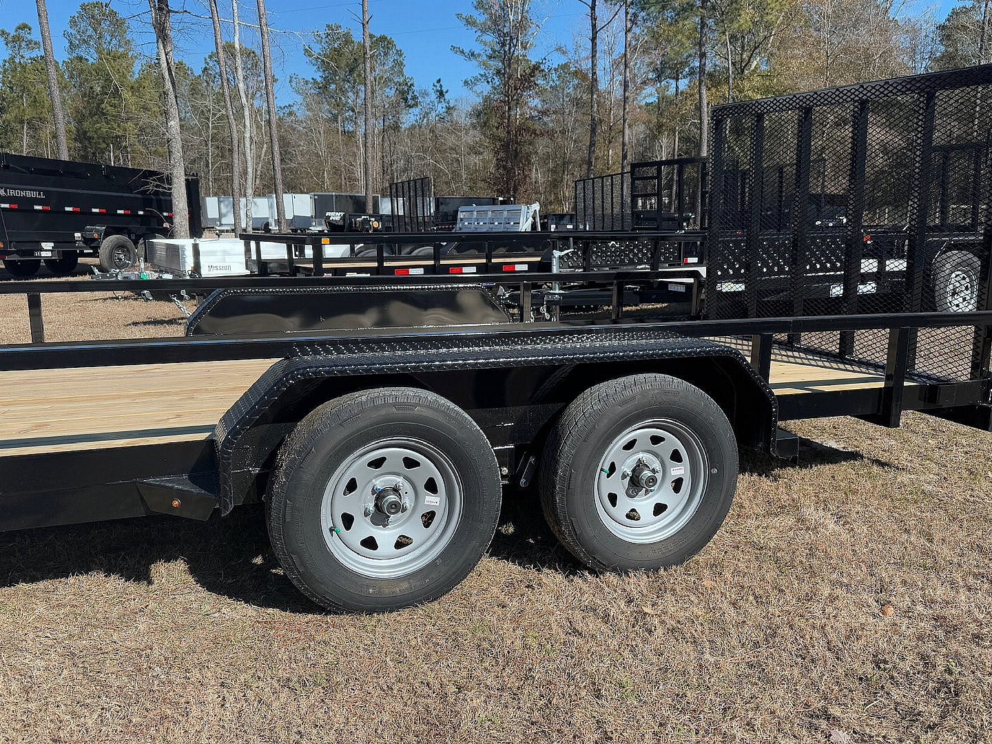 New 2025 Sure-Trac 7x18 7k Dual Axel Utility Trailer