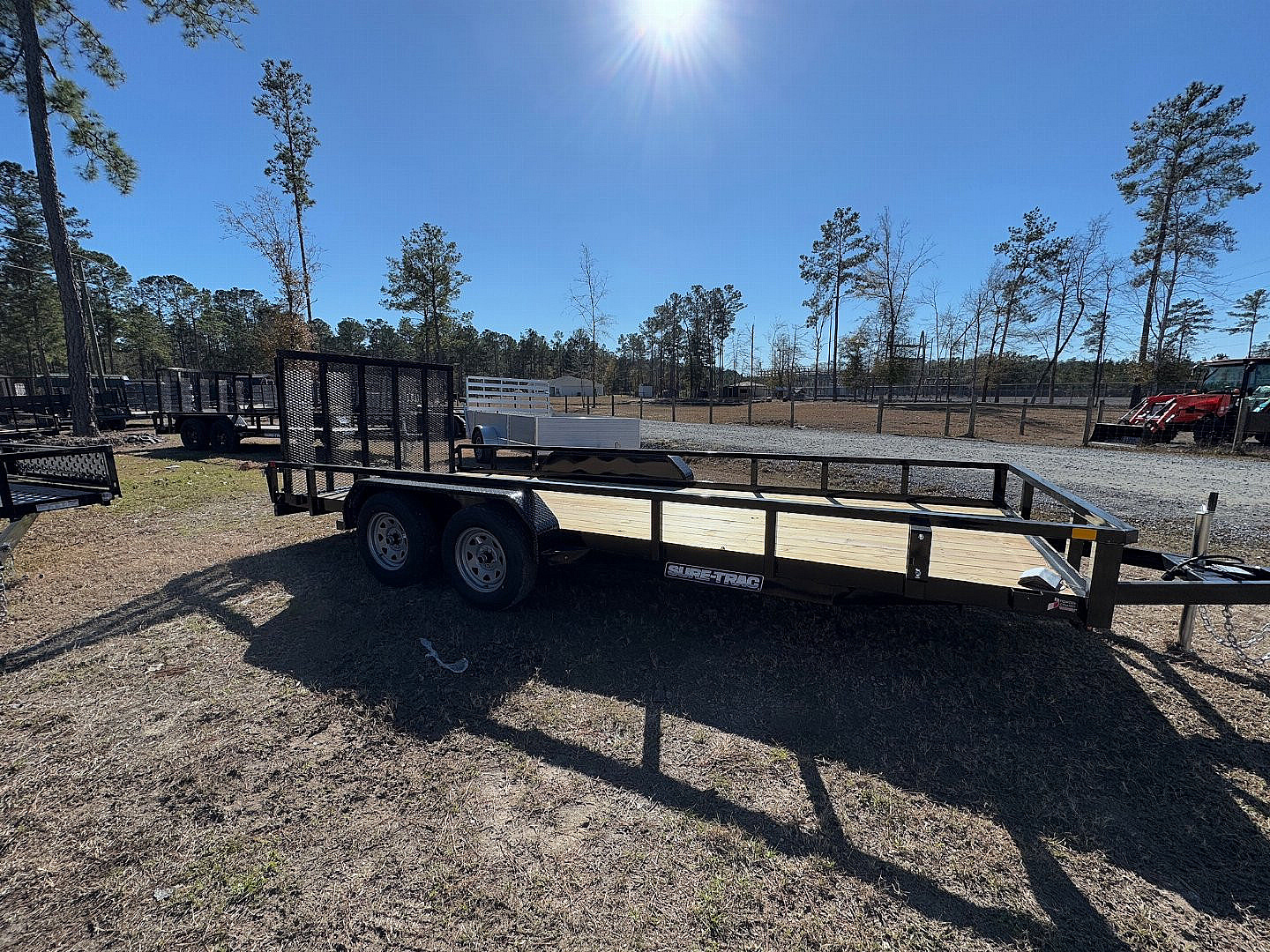 New 2025 Sure-Trac 7x18 7k Dual Axel Utility Trailer