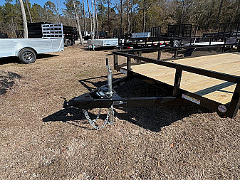 New 2025 Sure-Trac 7x18 7k Dual Axel Utility Trailer