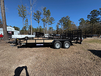 New 2025 Sure-Trac 7x18 7k Dual Axel Utility Trailer