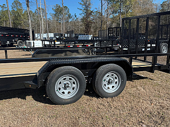 New 2025 Sure-Trac 7x18 7k Dual Axel Utility Trailer