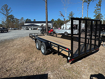 New 2025 Sure-Trac 7x18 7k Dual Axel Utility Trailer