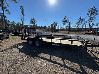 New 2025 Sure-Trac 7x18 7k Dual Axel Utility Trailer