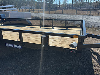 New 2025 Sure-Trac 7x18 7k Dual Axel Utility Trailer