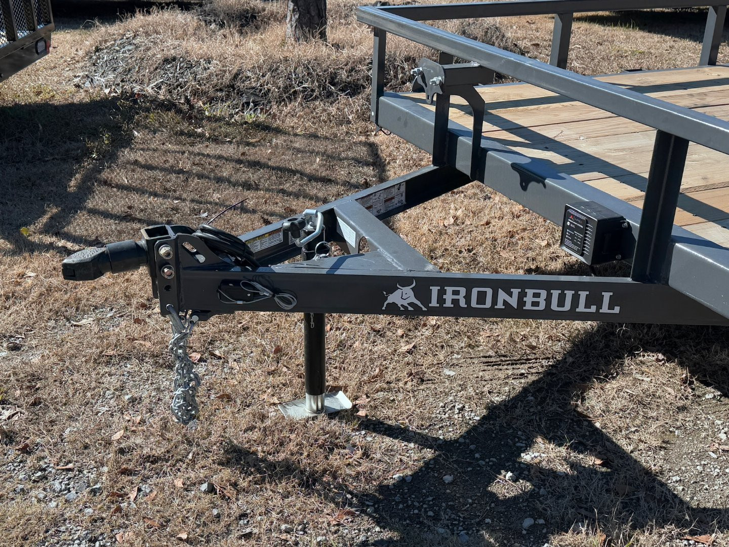 New 2025 Iron Bull 83"x16' Grey Dual Axel Landscape Trailer