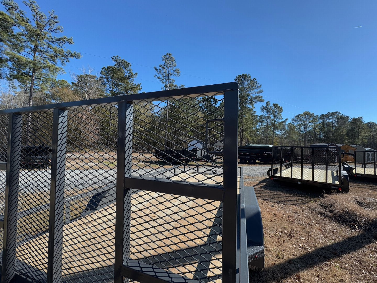 New 2025 Iron Bull 83"x16' Grey Dual Axel Landscape Trailer