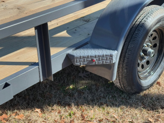 New 2025 Iron Bull 83"x16' Grey Dual Axel Landscape Trailer