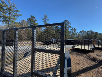 New 2025 Iron Bull 83"x16' Grey Dual Axel Landscape Trailer