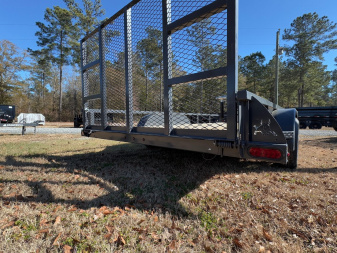 New 2025 Iron Bull 83"x16' Grey Dual Axel Landscape Trailer