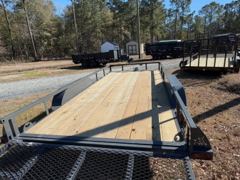 New 2025 Iron Bull 83"x16' Grey Dual Axel Landscape Trailer
