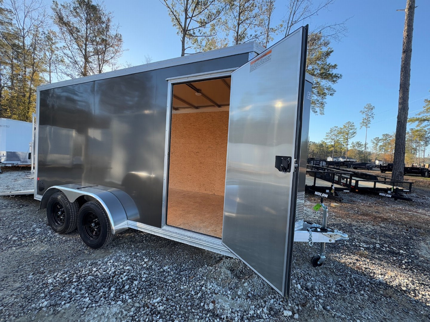 New 2025 Mission Ez-Hauler 7x14 Dual Axel Cargo / Enclosed Trailer