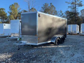 New 2025 Mission Ez-Hauler 7x14 Dual Axel Cargo / Enclosed Trailer
