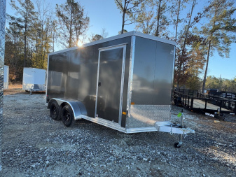 New 2025 Mission Ez-Hauler 7x14 Dual Axel Cargo / Enclosed Trailer