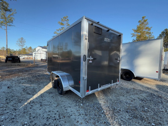 New 2025 Mission Ez-Hauler 7x14 Dual Axel Cargo / Enclosed Trailer