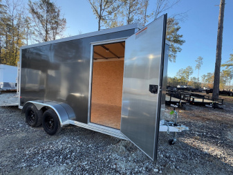 New 2025 Mission Ez-Hauler 7x14 Dual Axel Cargo / Enclosed Trailer