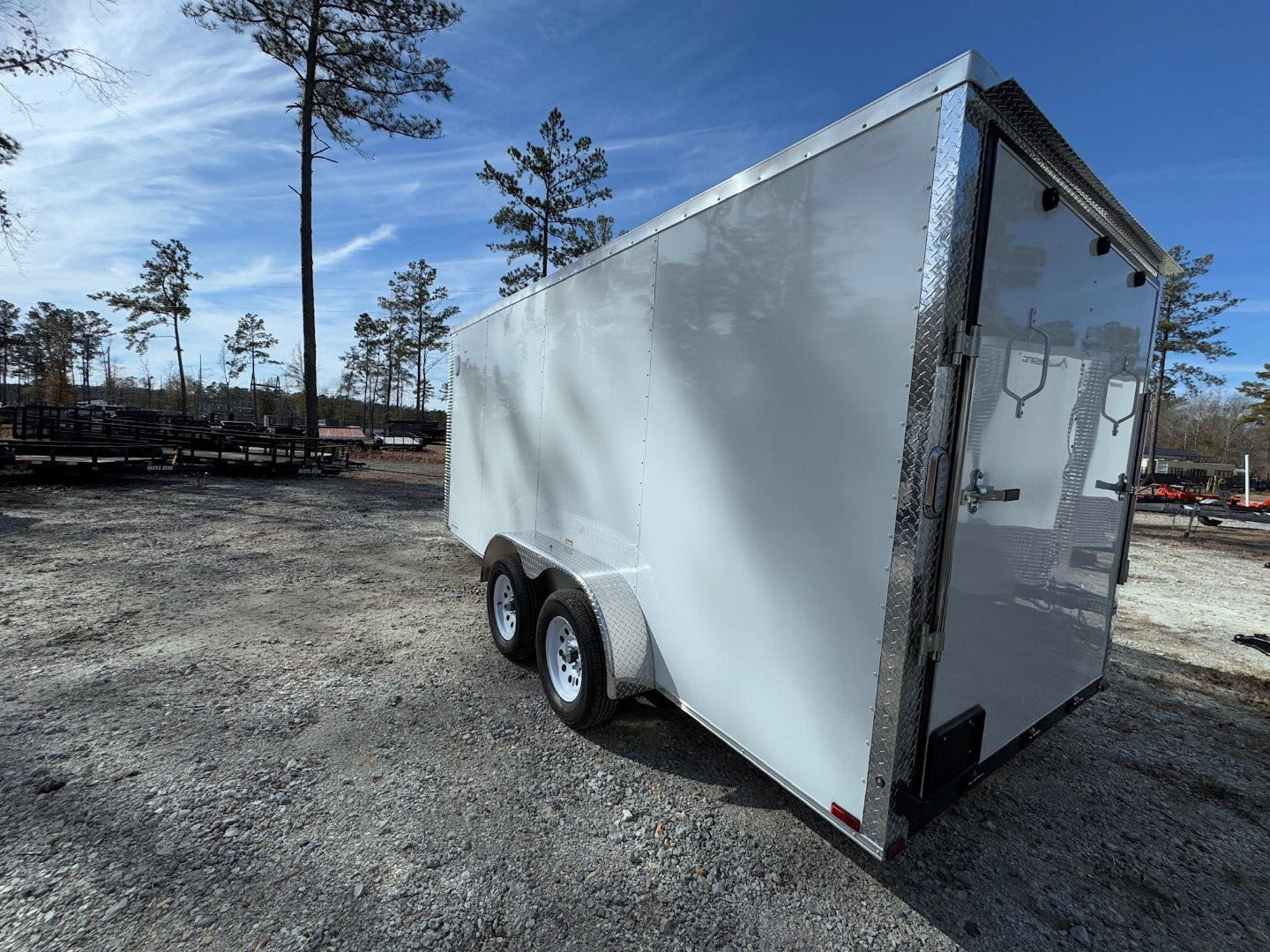 New 2025 Arising 7x16 Dual Axel V-Nose Cargo / Enclosed Trailer