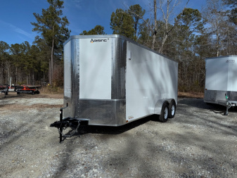 New 2025 Arising 7x16 Dual Axel V-Nose Cargo / Enclosed Trailer
