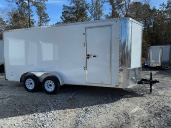 New 2025 Arising 7x16 Dual Axel V-Nose Cargo / Enclosed Trailer