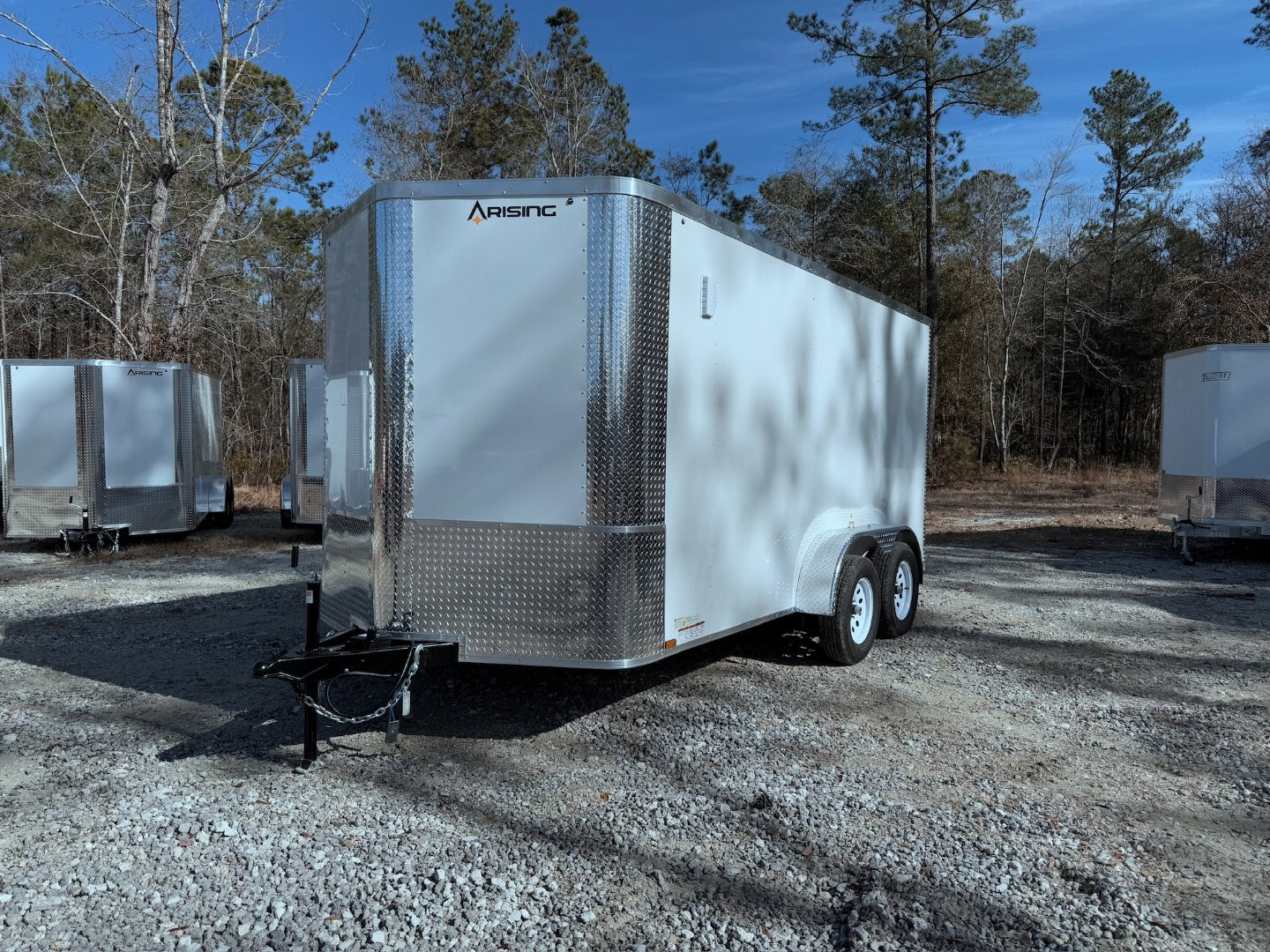 New 2025 Arising 7x14 Dual Axel V-Nose Cargo / Enclosed Trailer