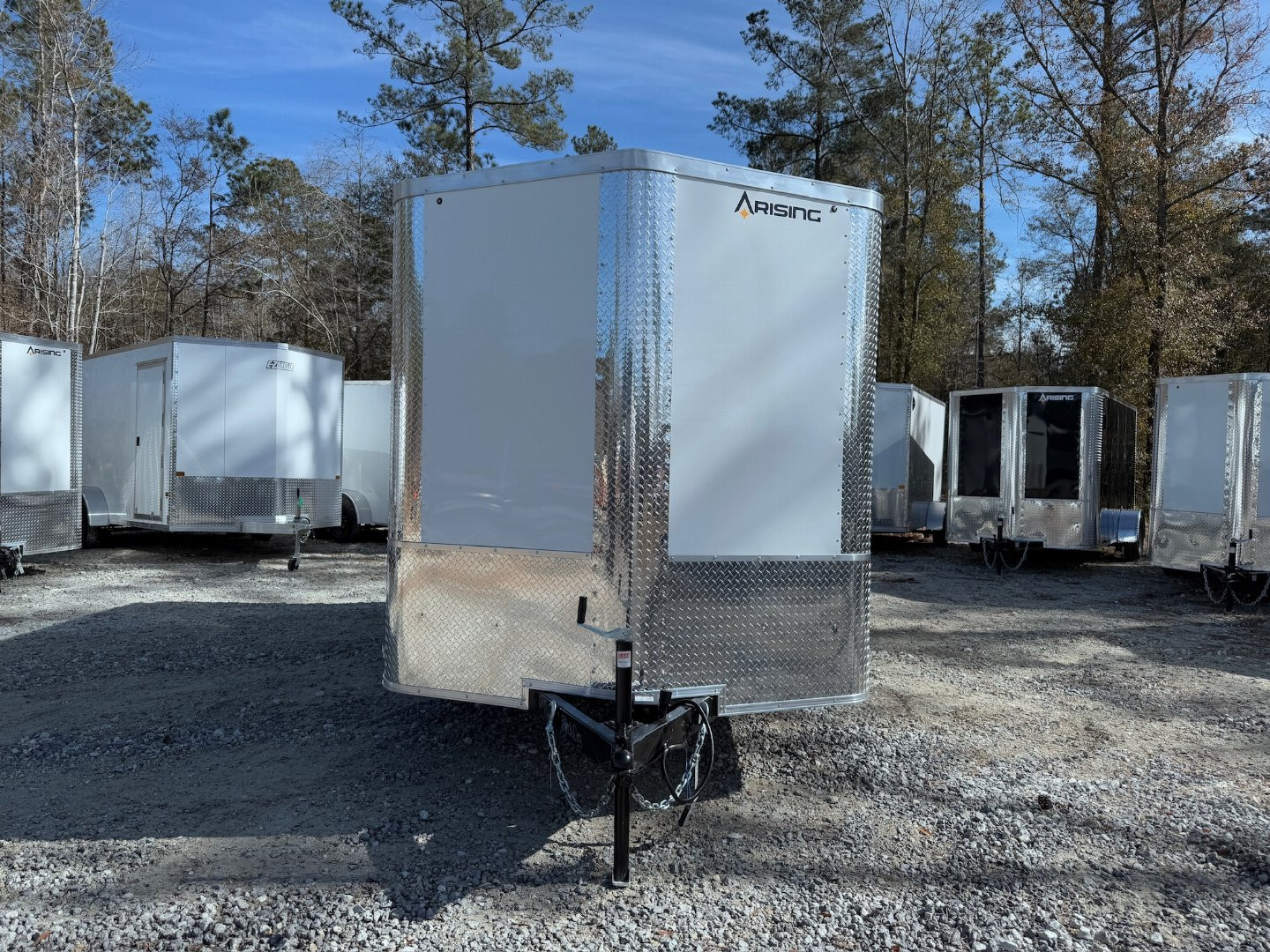 New 2025 Arising 7x14 Dual Axel V-Nose Cargo / Enclosed Trailer