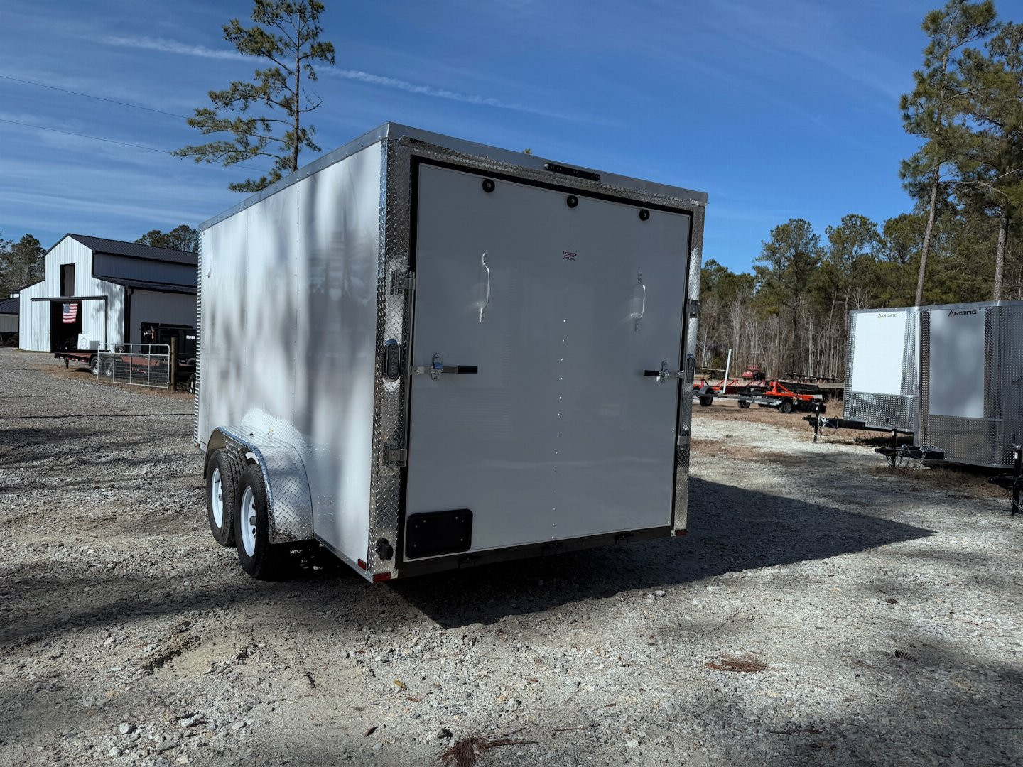 New 2025 Arising 7x14 Dual Axel V-Nose Cargo / Enclosed Trailer