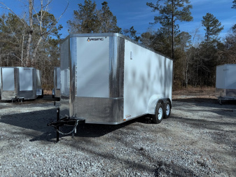 New 2025 Arising 7x14 Dual Axel V-Nose Cargo / Enclosed Trailer