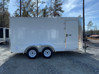 New 2025 Arising 7x14 Dual Axel V-Nose Cargo / Enclosed Trailer